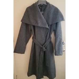 Gray Felt Shinestar Overcoat